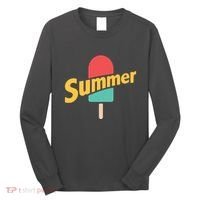 Summer Vacation Ice Cream Popsicle Long Sleeve Shirt thumb 0