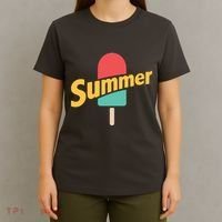 Summer Vacation Ice Cream Popsicle T-Shirt thumb 4