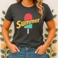 Summer Vacation Ice Cream Popsicle Women's T-Shirt thumb 2