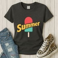 Summer Vacation Ice Cream Popsicle Women's T-Shirt thumb 3