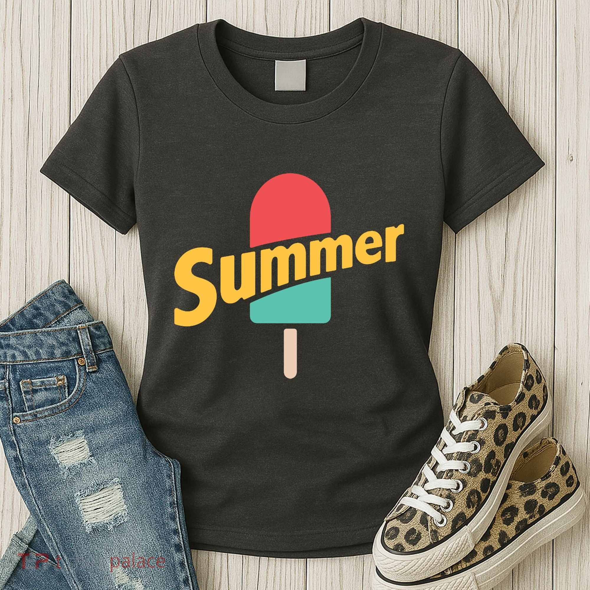 Summer Vacation Ice Cream Popsicle Women's T-Shirt