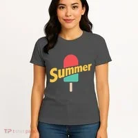 Summer Vacation Ice Cream Popsicle Women's T-Shirt thumb 4