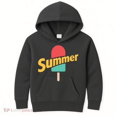 Summer Vacation Ice Cream Popsicle Kids Hoodie