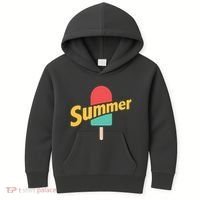 Summer Vacation Ice Cream Popsicle Kids Hoodie thumb 0