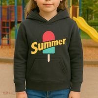 Summer Vacation Ice Cream Popsicle Kids Hoodie thumb 3