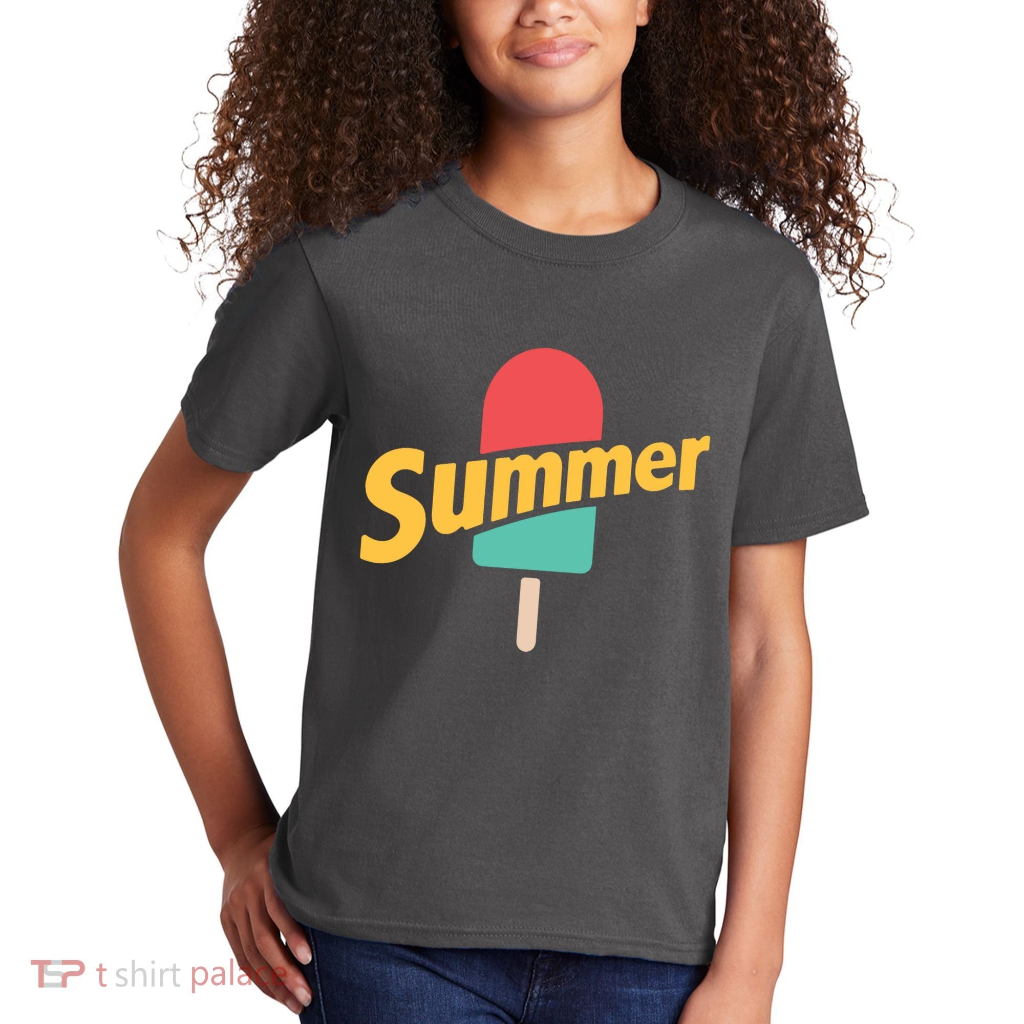 Summer Vacation Ice Cream Popsicle Kids T-Shirt