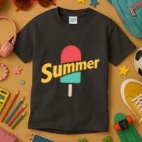 Summer Vacation Ice Cream Popsicle Kids T-Shirt thumb 3