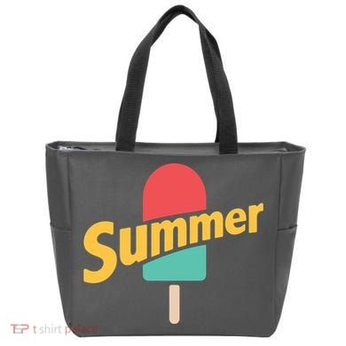 Summer Vacation Ice Cream Popsicle Tote Bag