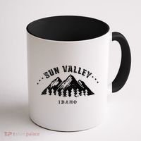 Sun Valley Idaho Outdoors Adventure Mountain Graphic Gift Coffee Mug thumb 1