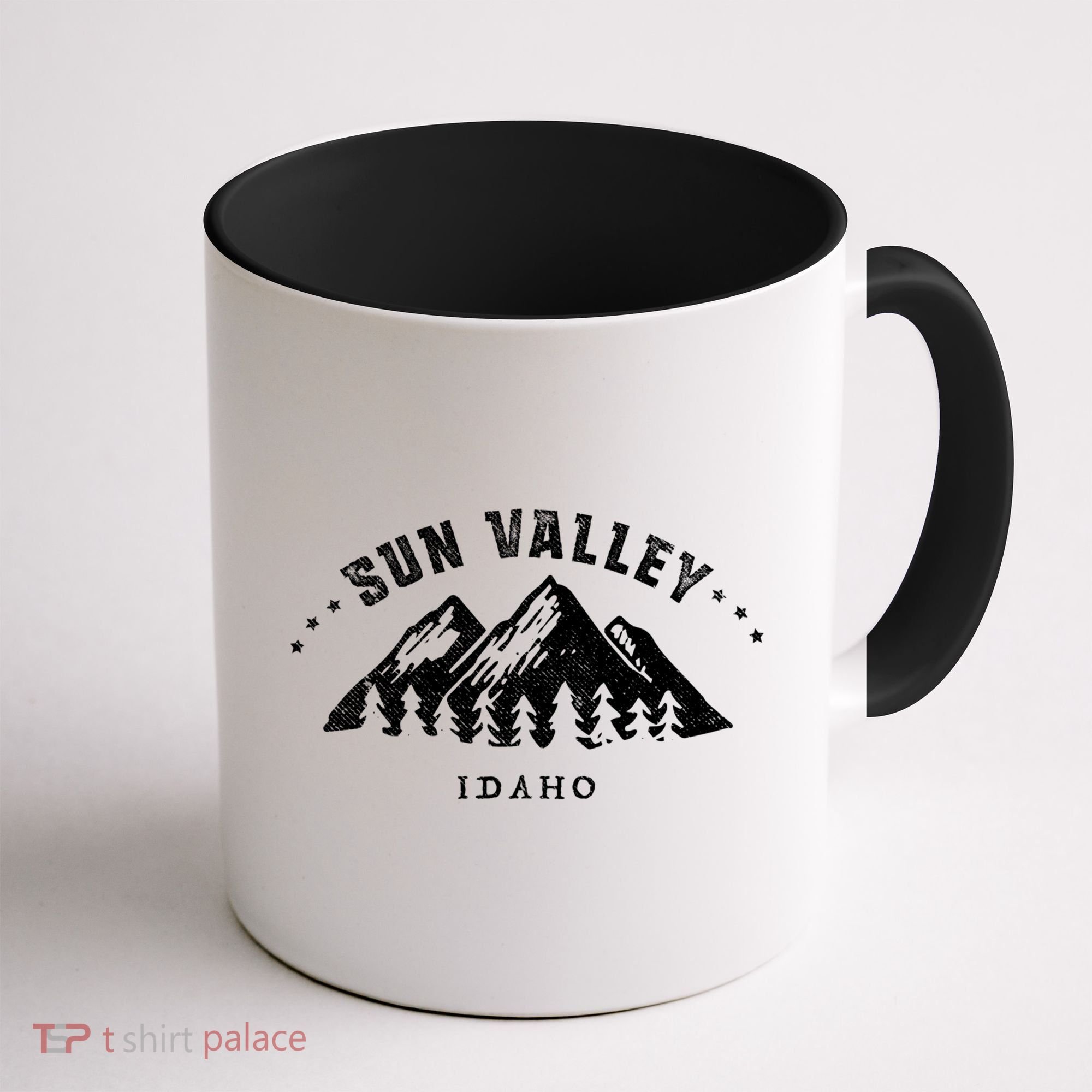 Sun Valley Idaho Outdoors Adventure Mountain Graphic Gift Coffee Mug