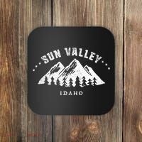 Sun Valley Idaho Outdoors Adventure Mountain Graphic Gift Coaster thumb 0