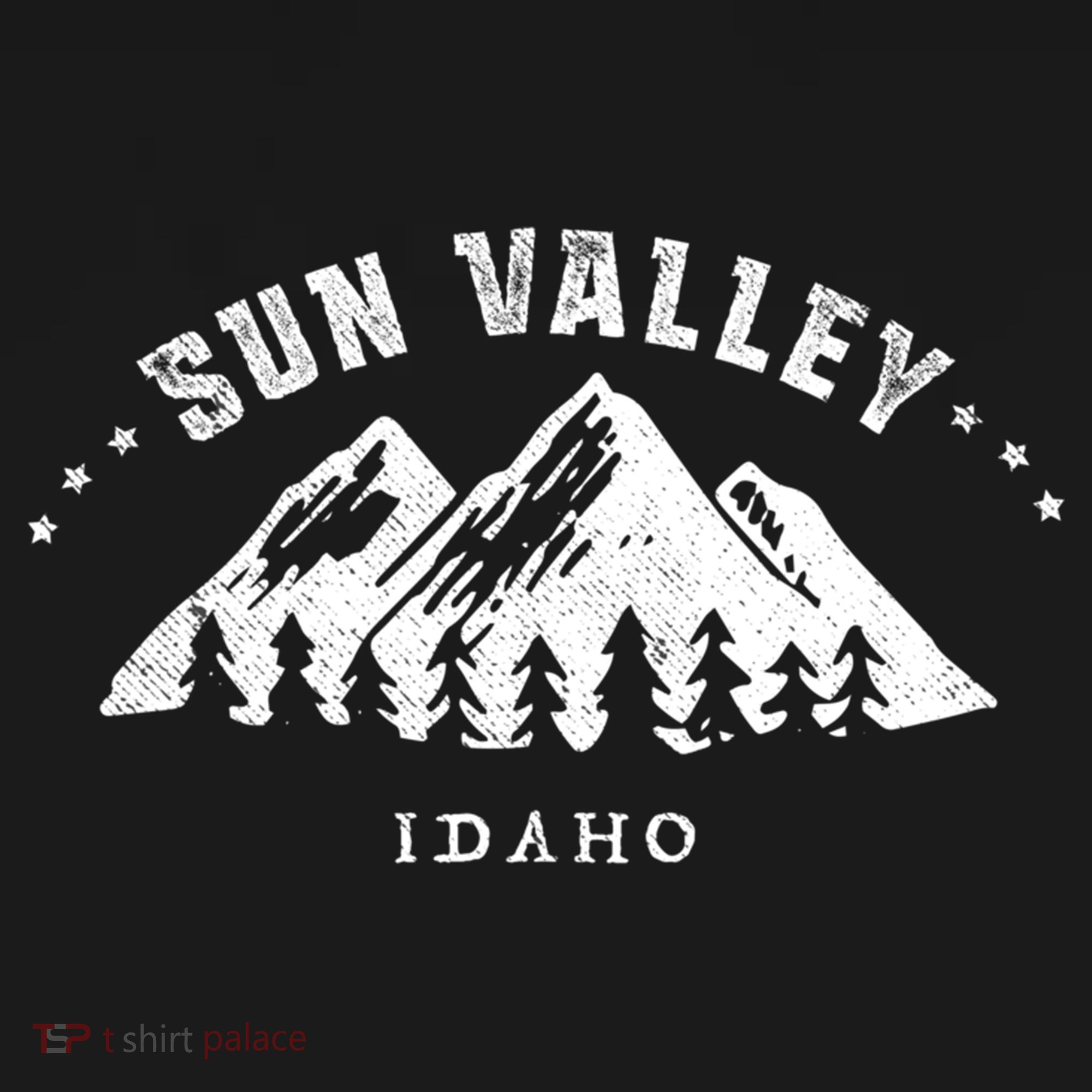 Sun Valley Idaho Outdoors Adventure Mountain Graphic Gift Coaster