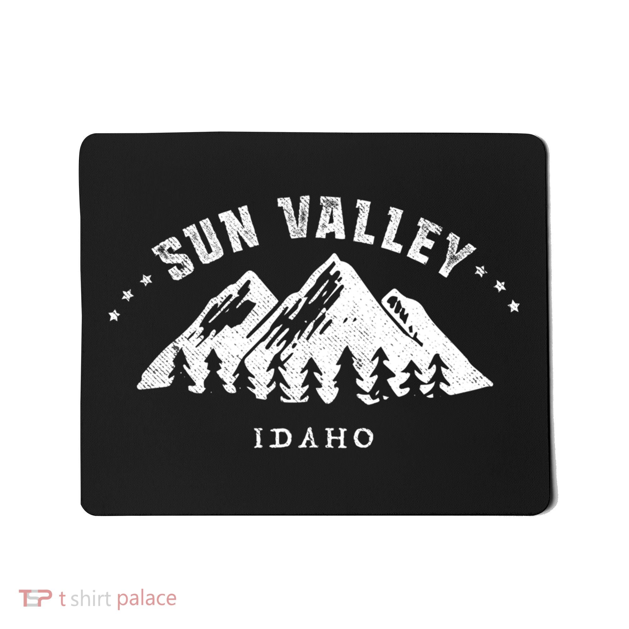 Sun Valley Idaho Outdoors Adventure Mountain Graphic Gift Mousepad