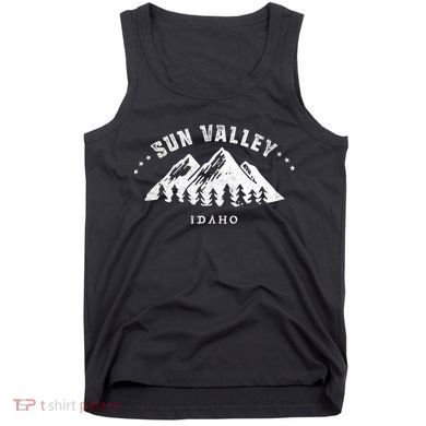 Sun Valley Idaho Outdoors Adventure Mountain Graphic Gift Tank Top