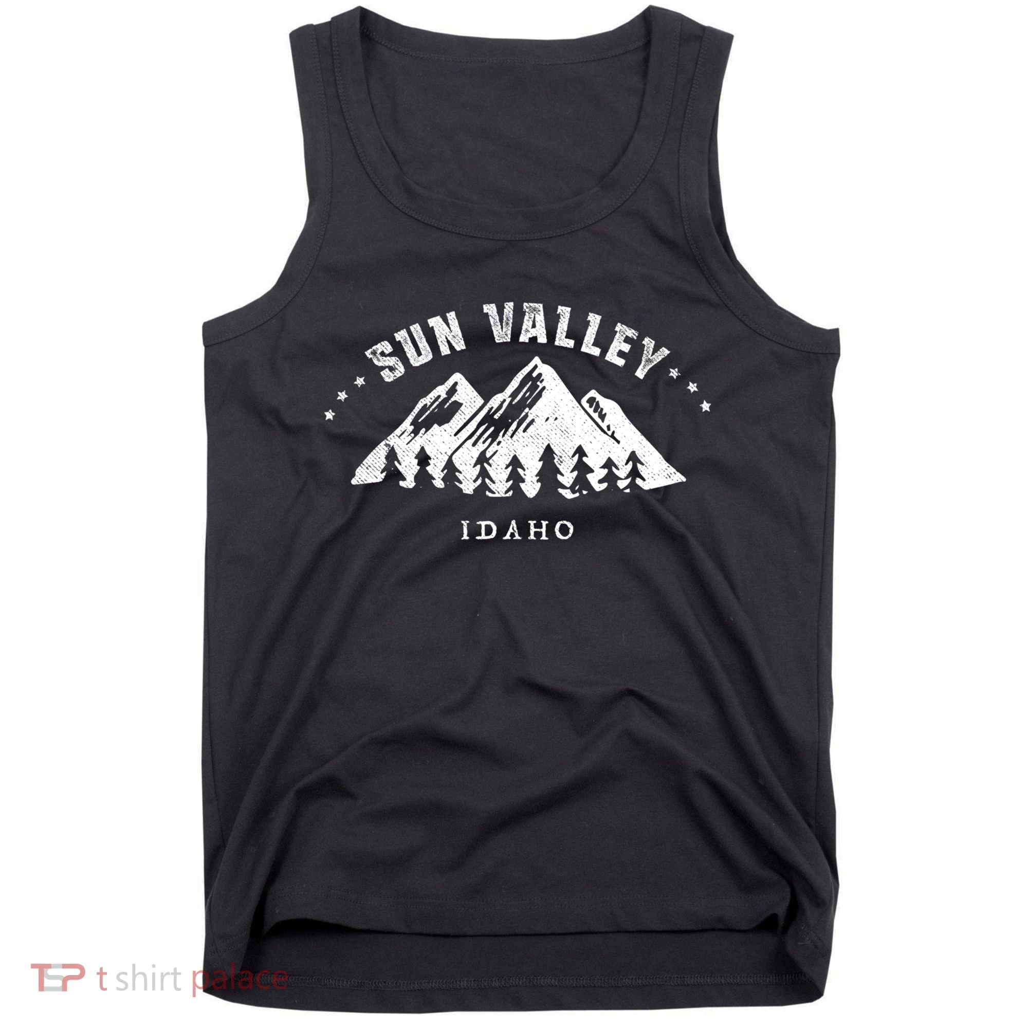 Sun Valley Idaho Outdoors Adventure Mountain Graphic Gift Tank Top