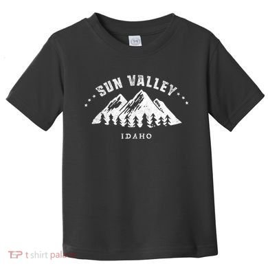 Sun Valley Idaho Outdoors Adventure Mountain Graphic Gift Toddler T-Shirt