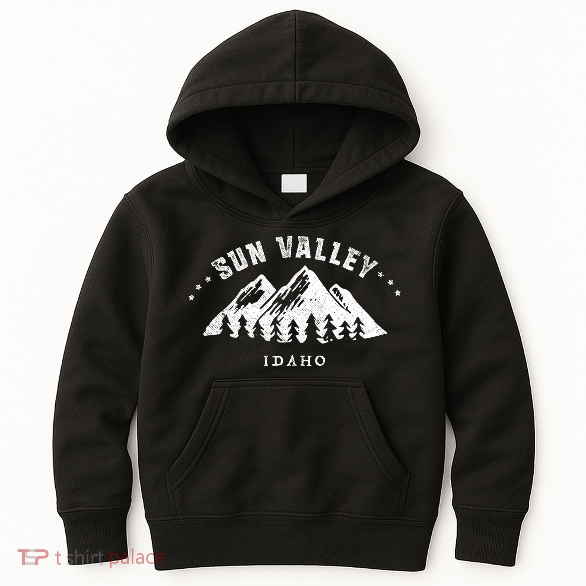 Sun Valley Idaho Outdoors Adventure Mountain Graphic Gift Kids Hoodie