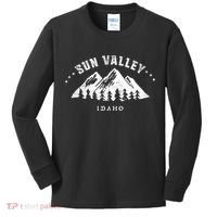 Sun Valley Idaho Outdoors Adventure Mountain Graphic Gift Kids Long Sleeve Shirt thumb 0