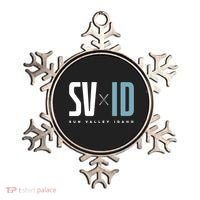 Sun Valley Idaho Graphic Ski Gift Ornament thumb 0
