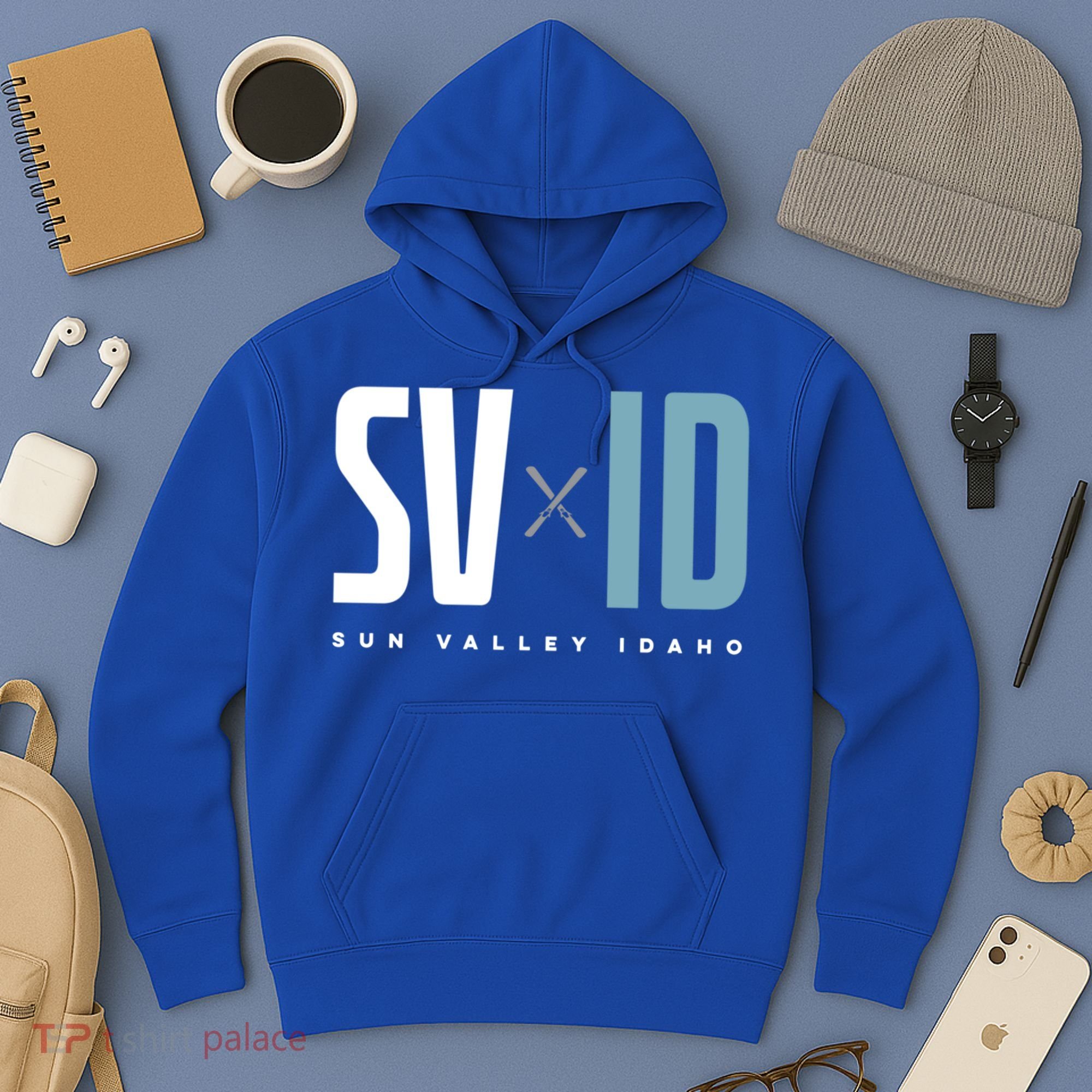 Sun Valley Idaho Graphic Ski Gift Hoodie