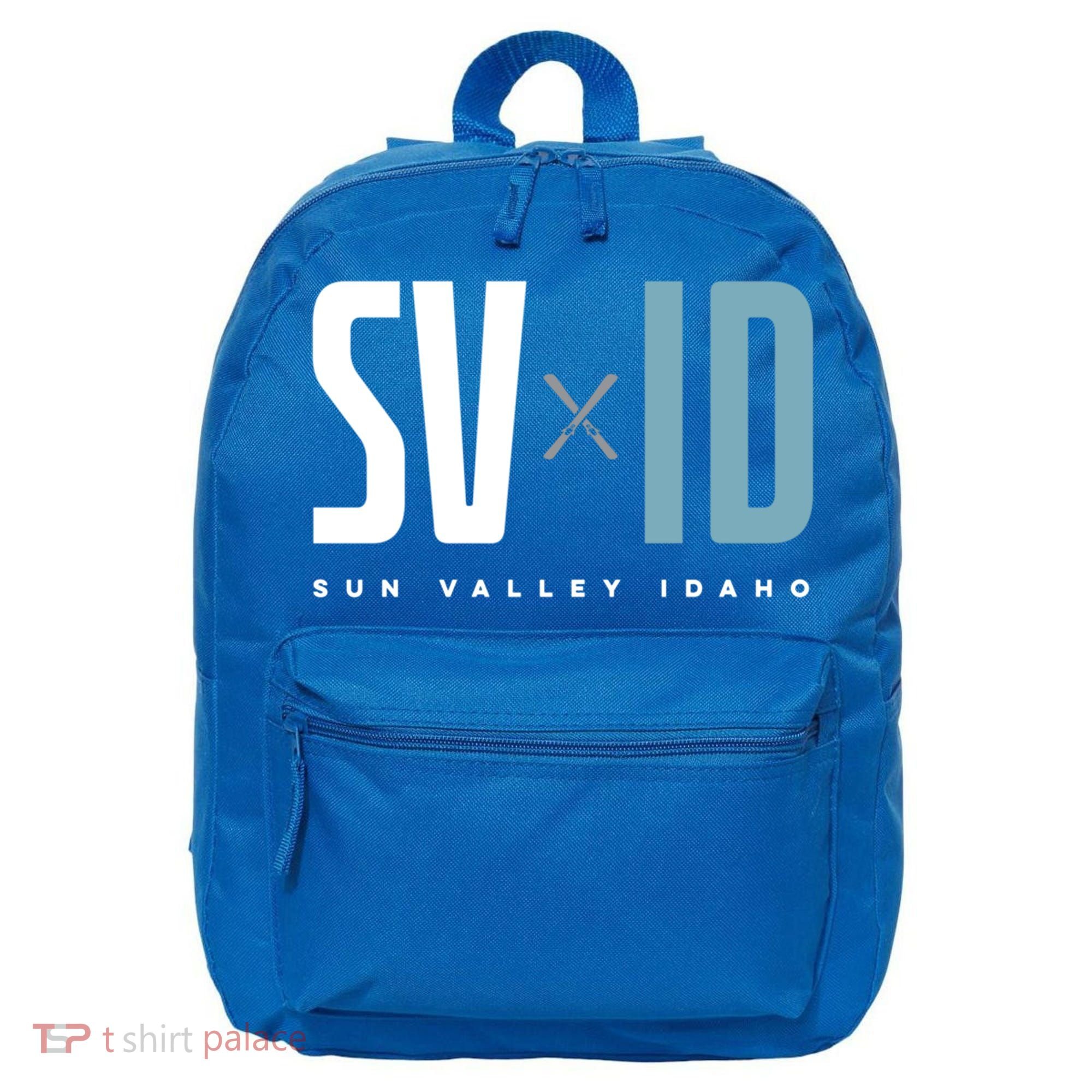 Sun Valley Idaho Graphic Ski Gift 16 in Basic Backpack