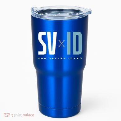 Sun Valley Idaho Graphic Ski Gift Tumbler