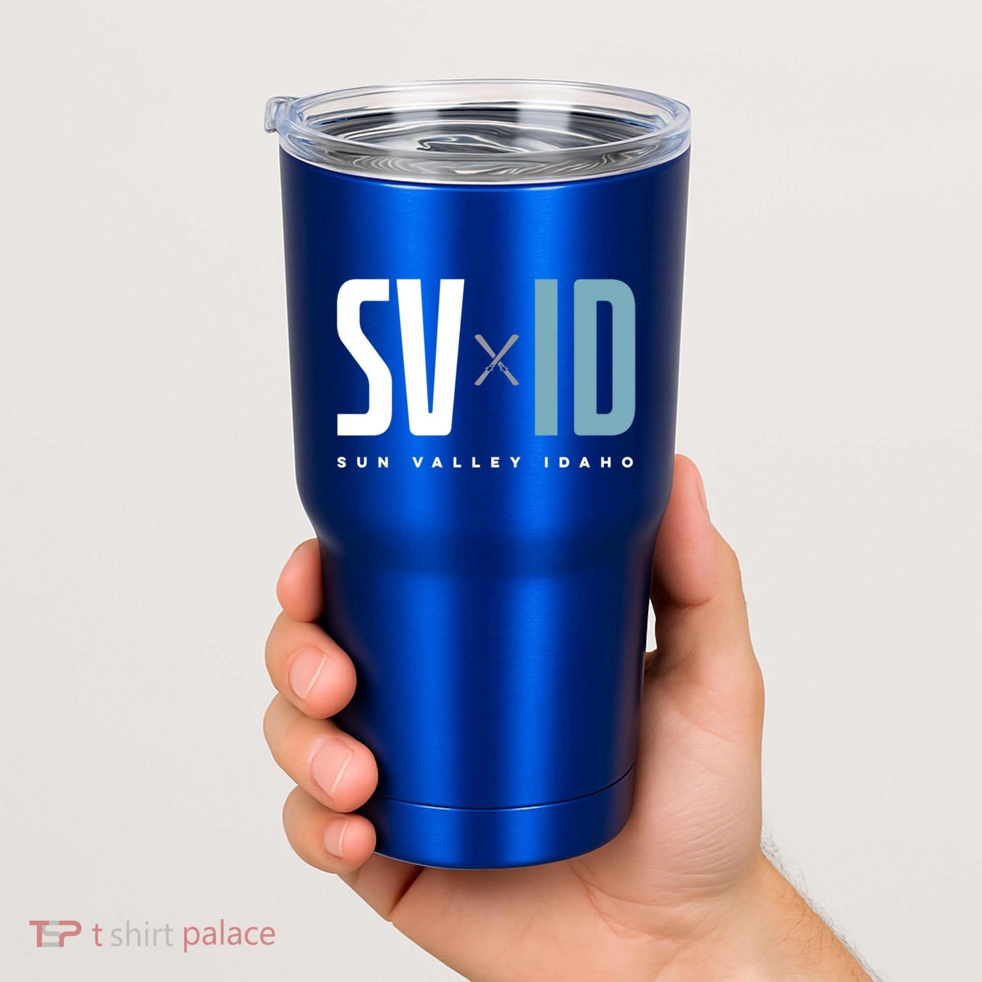 Sun Valley Idaho Graphic Ski Gift Tumbler