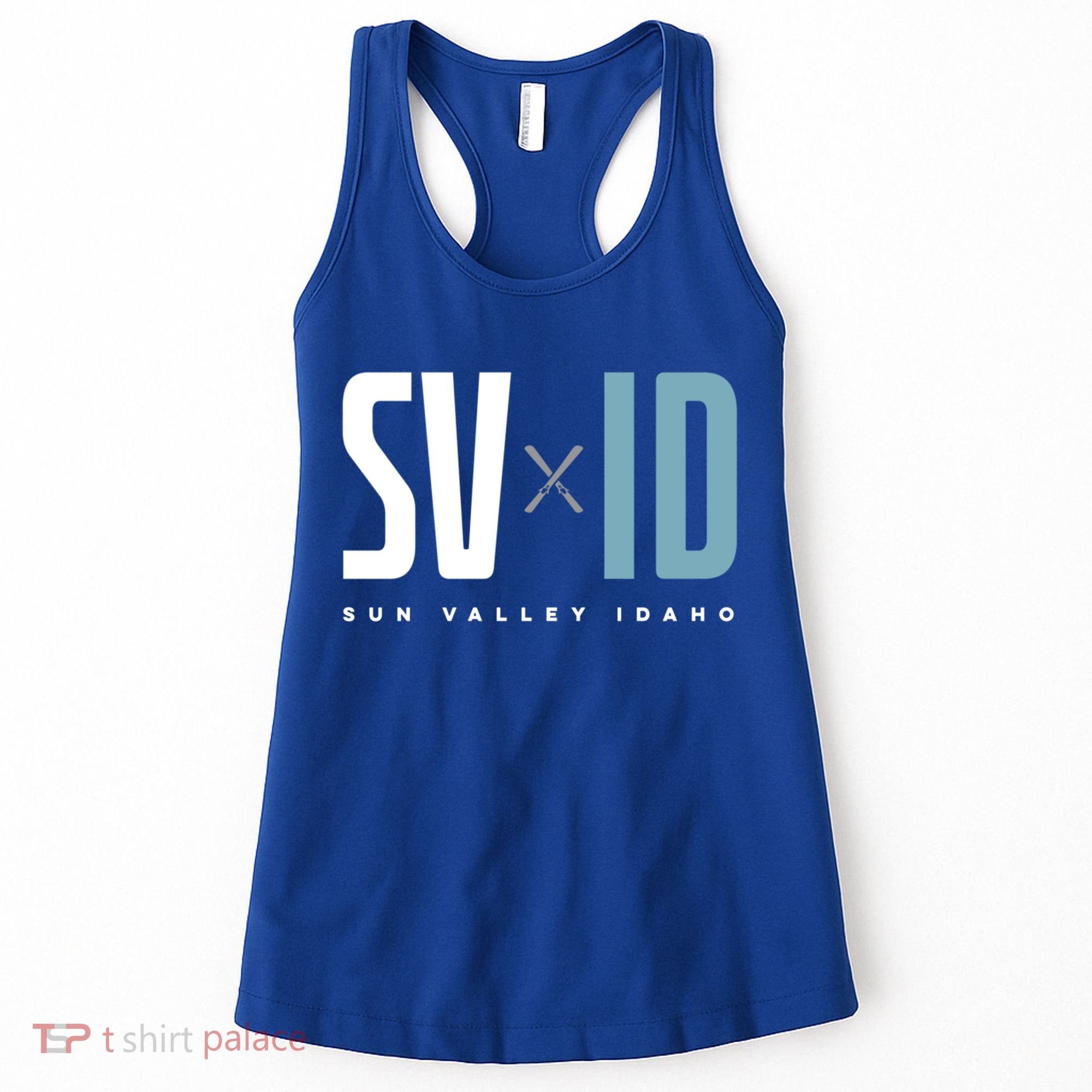 Sun Valley Idaho Graphic Ski Gift Women's Tank Top