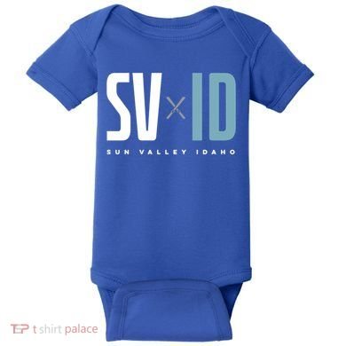 Sun Valley Idaho Graphic Ski Gift Baby Bodysuit