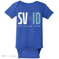 Sun Valley Idaho Graphic Ski Gift Baby Bodysuit thumb 0