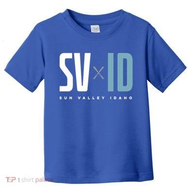 Sun Valley Idaho Graphic Ski Gift Toddler T-Shirt