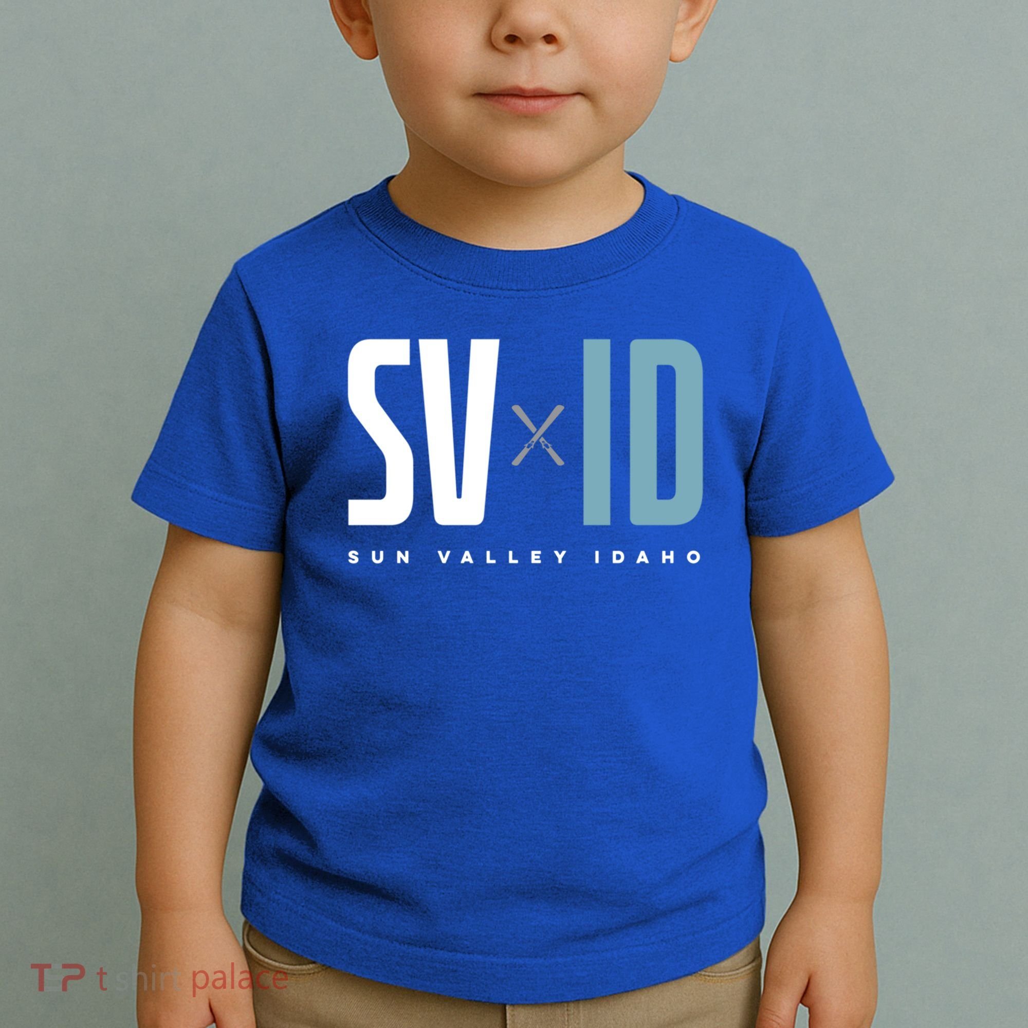 Sun Valley Idaho Graphic Ski Gift Toddler T-Shirt