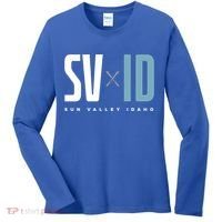 Sun Valley Idaho Graphic Ski Gift Women's Long Sleeve Shirt thumb 0