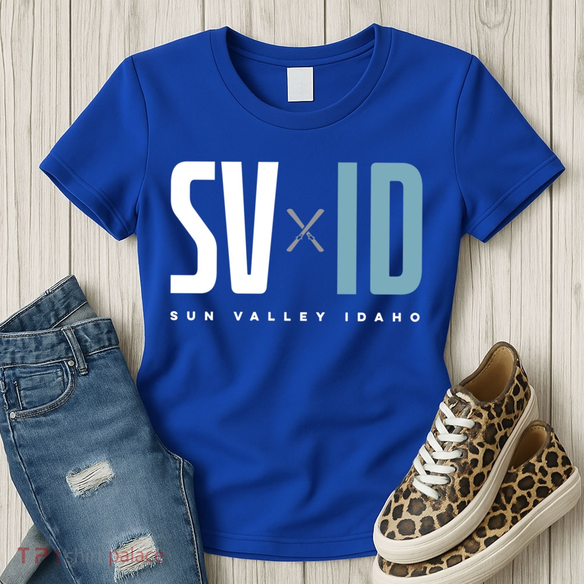 Sun Valley Idaho Graphic Ski Gift Women's T-Shirt