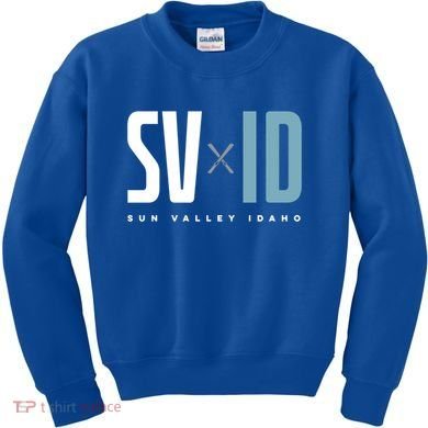 Sun Valley Idaho Graphic Ski Gift Kids Sweatshirt