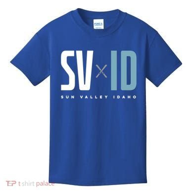 Sun Valley Idaho Graphic Ski Gift Kids T-Shirt