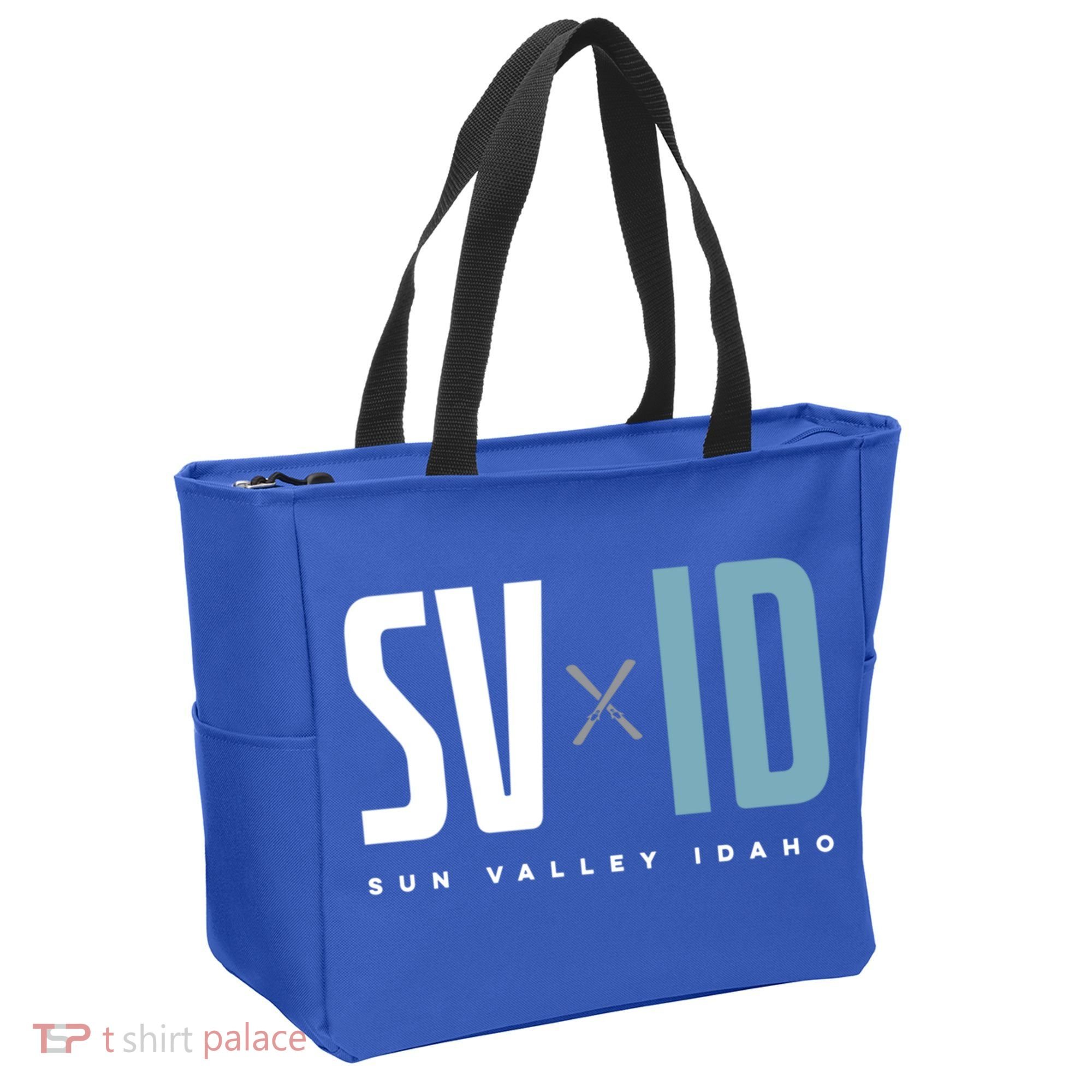 Sun Valley Idaho Graphic Ski Gift Tote Bag