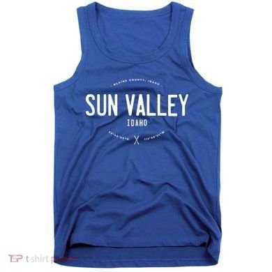 Sun Valley Idaho Graphic Distressed Vintage Ski Gift Tank Top