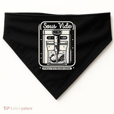 Sous Vide IM Really Into Precision Cooking Molecular Gastro USA-Made Doggie Bandana