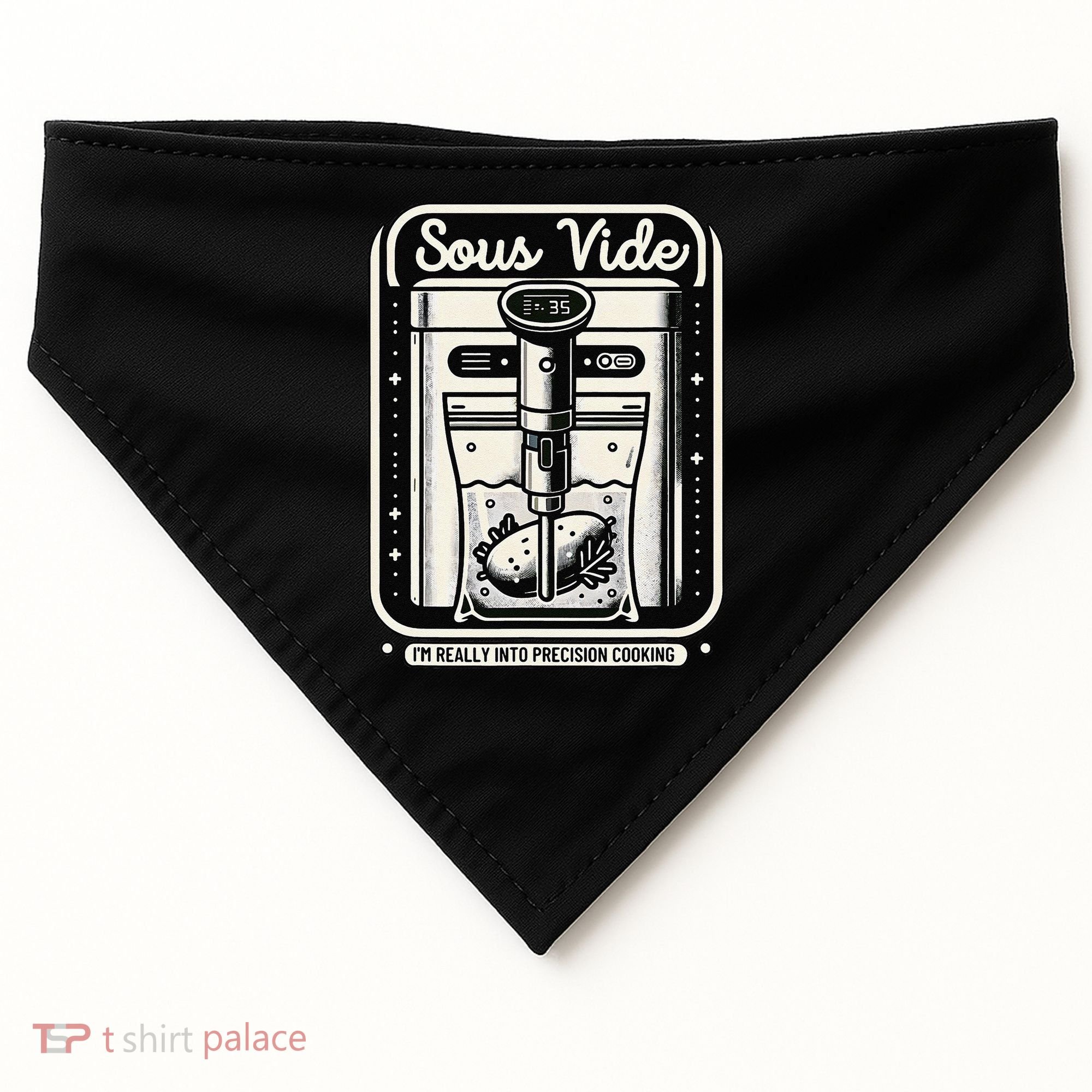 Sous Vide IM Really Into Precision Cooking Molecular Gastro USA-Made Doggie Bandana