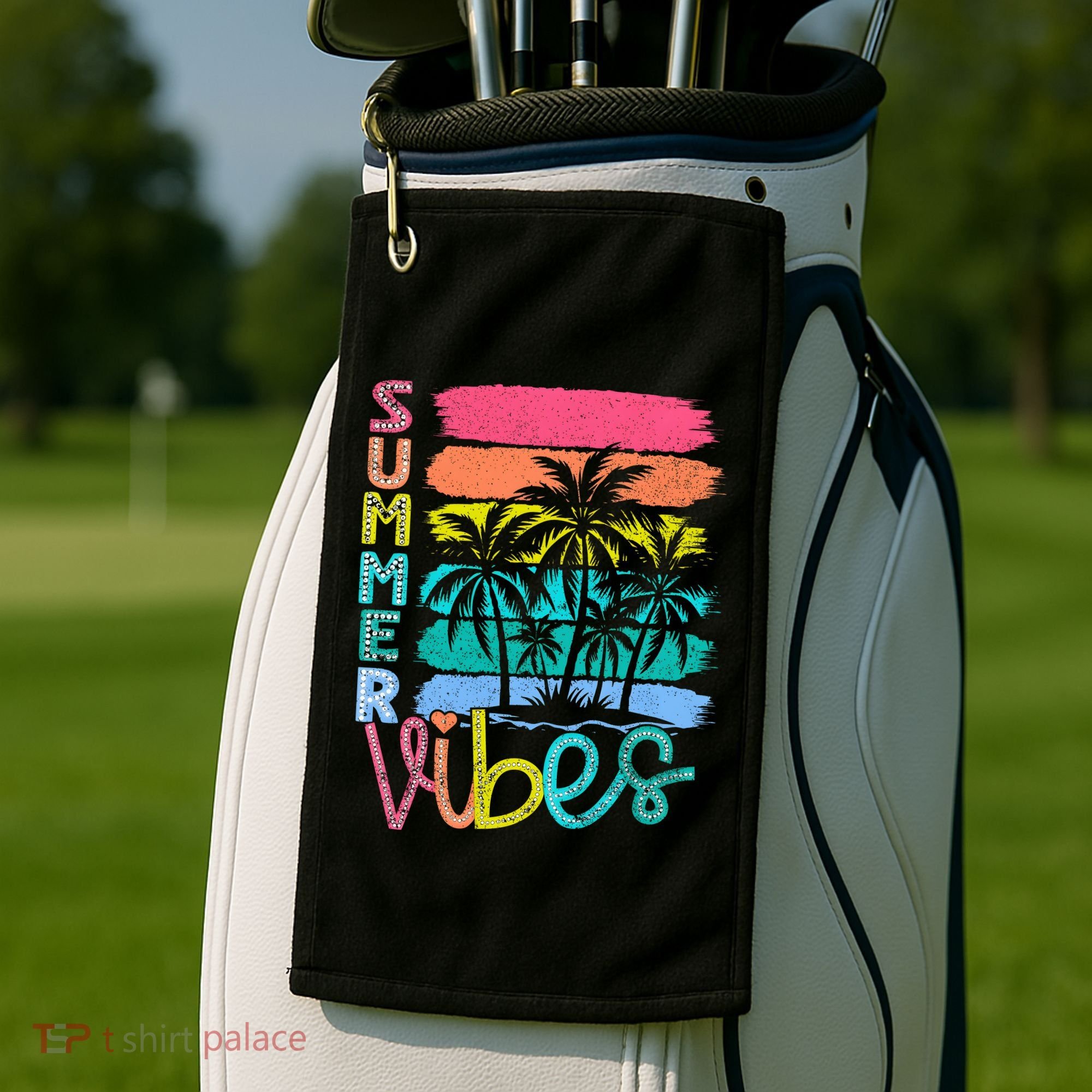 Summer Vibes Lake Days Hello Summer Golf Towel