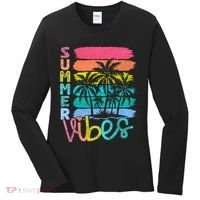 Summer Vibes Lake Days Hello Summer Women's Long Sleeve Shirt thumb 0