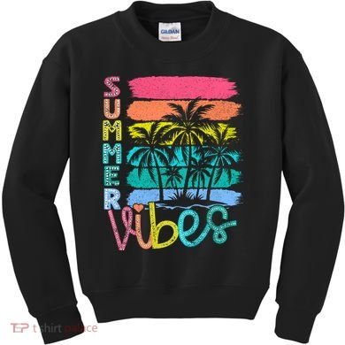 Summer Vibes Lake Days Hello Summer Kids Sweatshirt