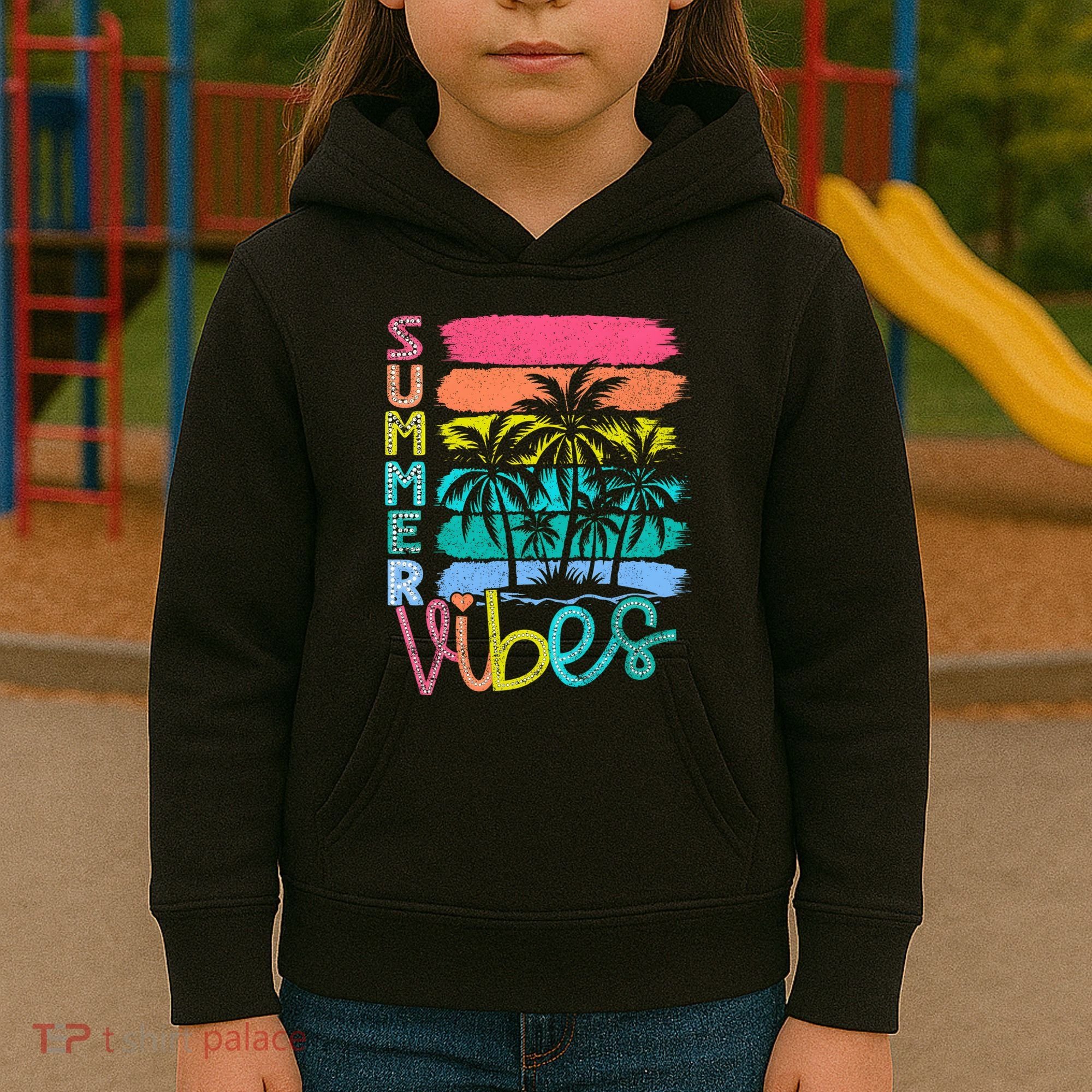 Summer Vibes Lake Days Hello Summer Kids Hoodie