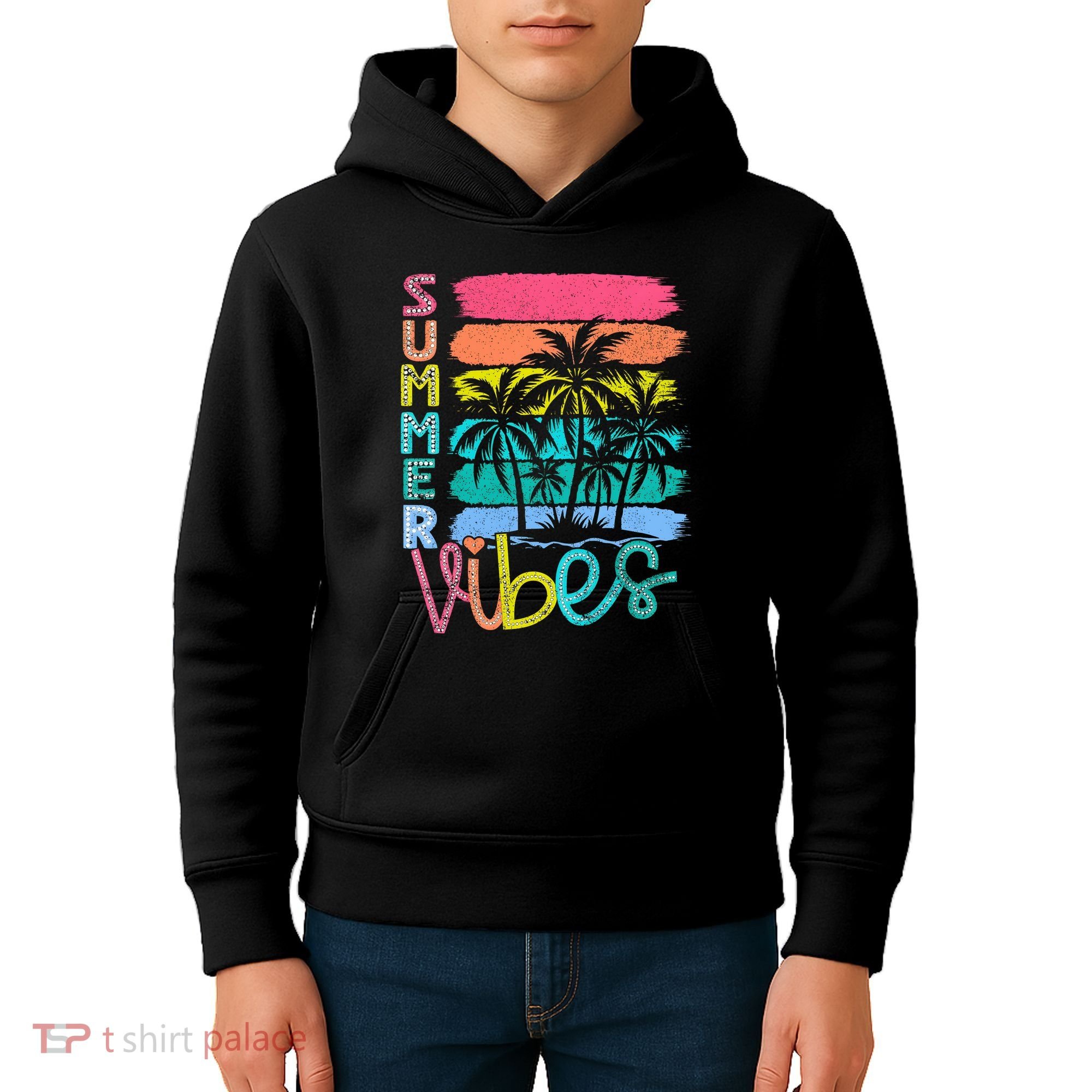 Summer Vibes Lake Days Hello Summer Kids Hoodie