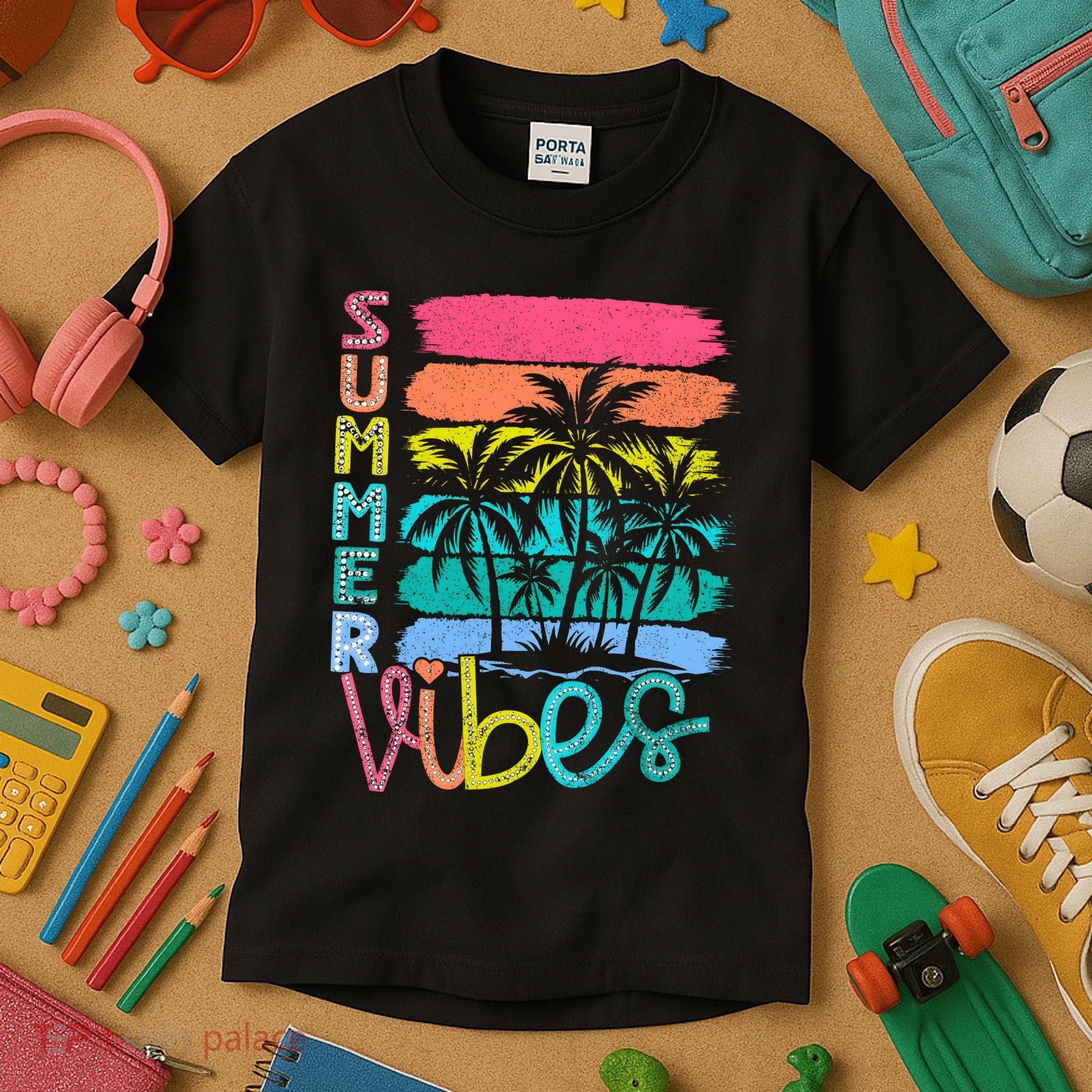 Summer Vibes Lake Days Hello Summer Kids T-Shirt