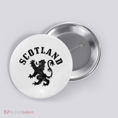 Scotland Vintage Lion Scottish Pride Gift UK Button
