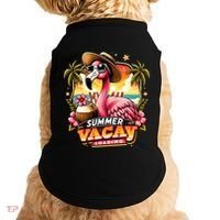 Summer Vacay Loading Hello Summer Cute Flamingo Family Trip Gift Doggie Tank thumb 0