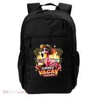 Summer Vacay Loading Hello Summer Cute Flamingo Family Trip Gift Backpack thumb 0