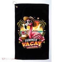 Summer Vacay Loading Hello Summer Cute Flamingo Family Trip Gift Golf Towel thumb 0